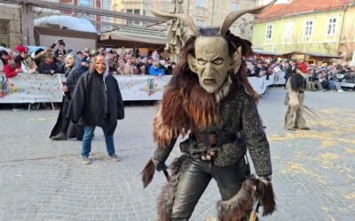 Perchten beim Kurentovanje